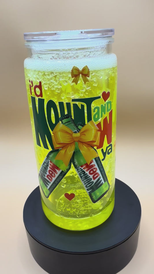 20oz Mountain Dew Snowglobe Tumbler