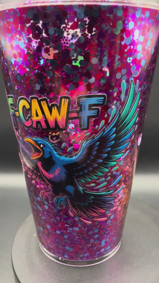 16oz F-CAW-F Snowglobe Tumbler